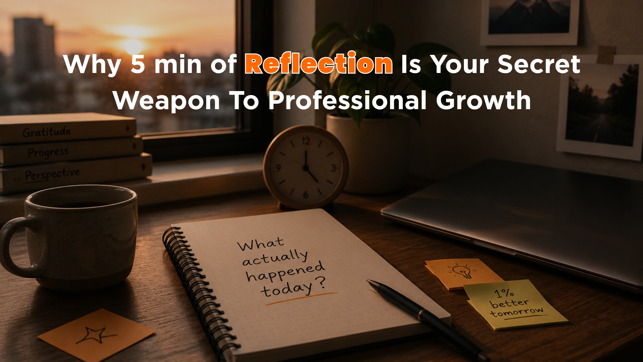 What if five minutes of reflection could make tomorrow 1% better?